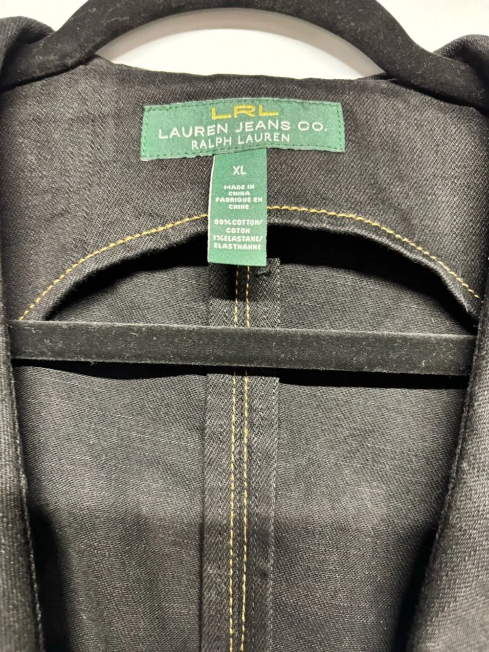✨Lauren Ralph Lauren Black Vest Size XL - Picture 7 of 12